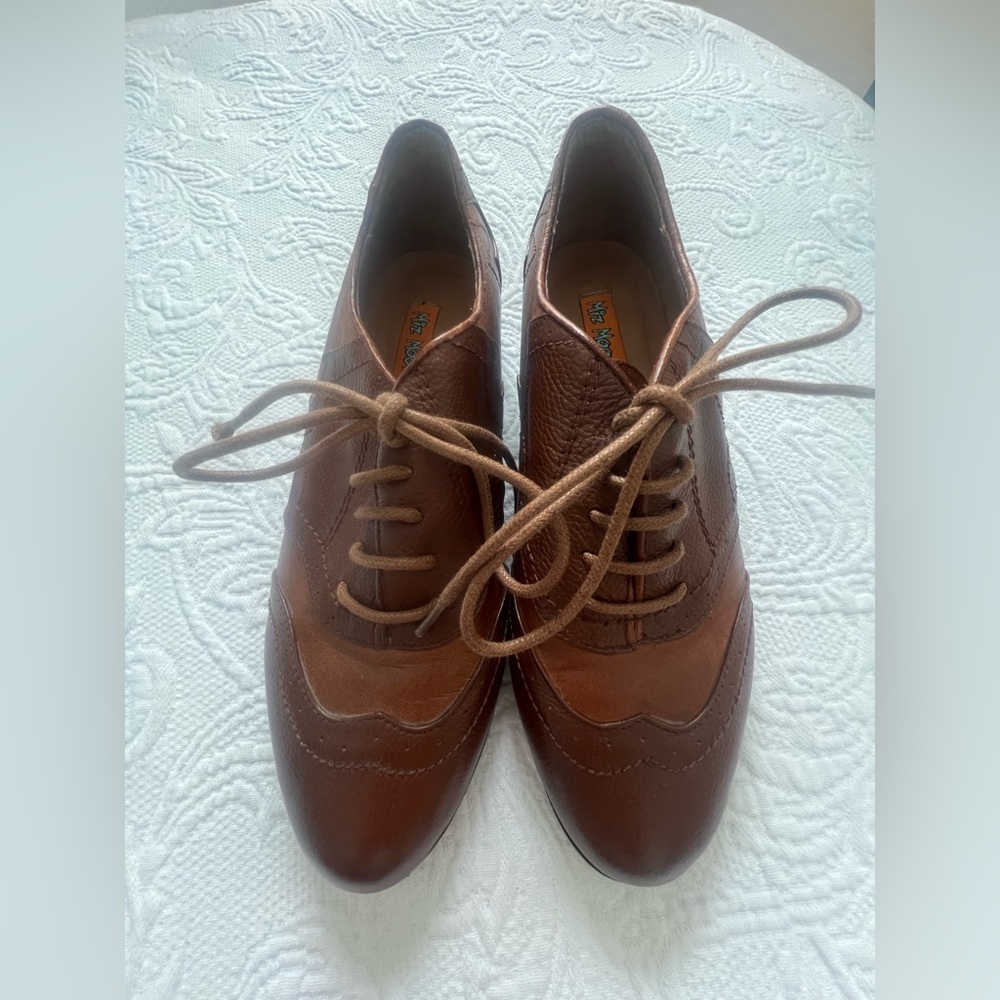 Miz Mooz Brown Leather Oxfords - Vintage Shoes - NWT